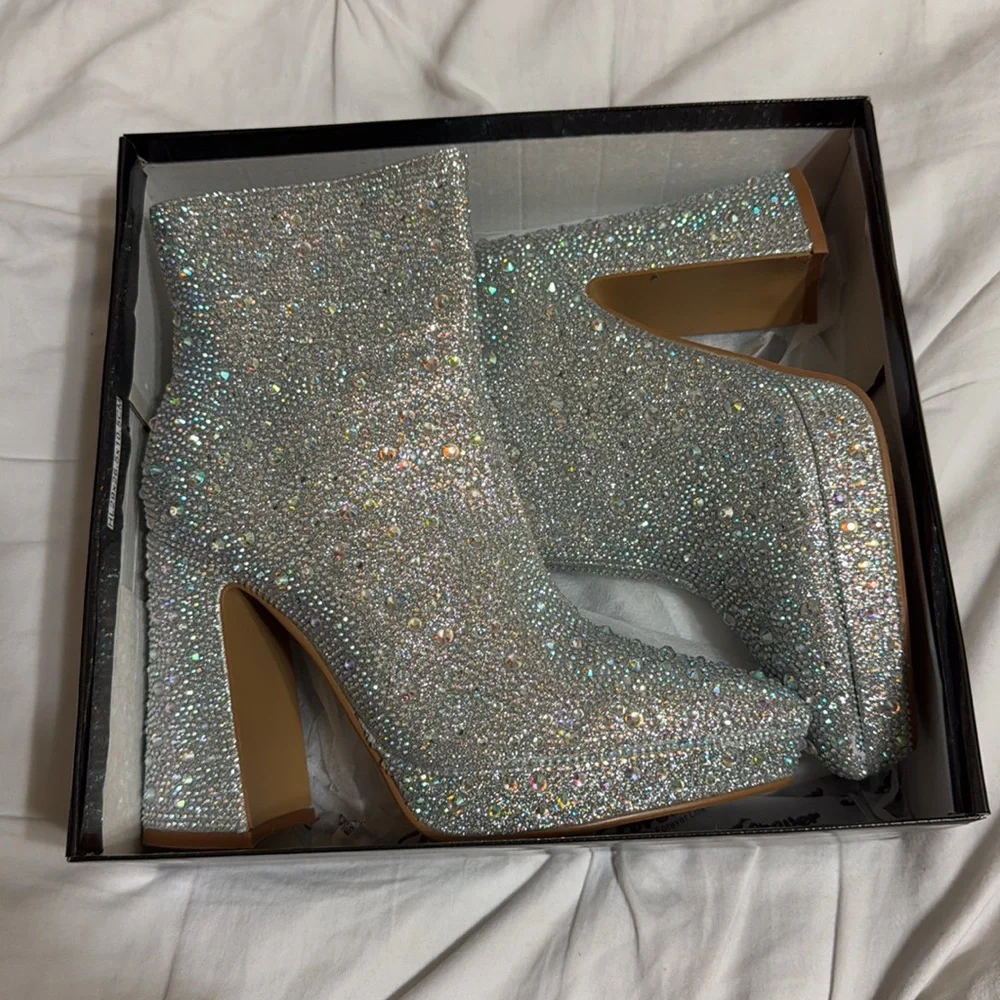 Forever Rhinestone Booties - Picture 4 of 9